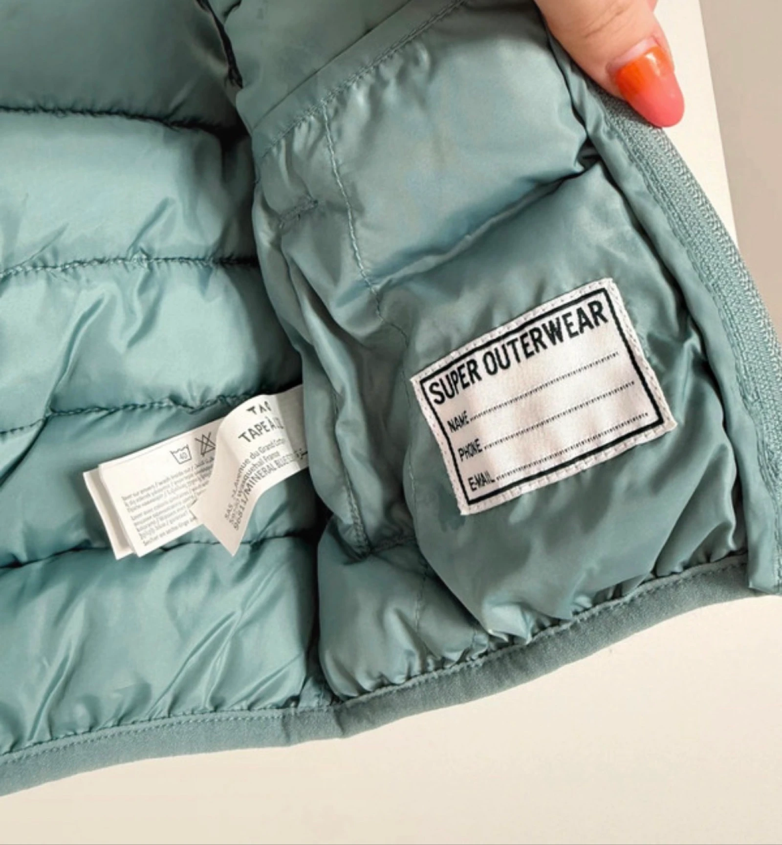 Nuevo | abrigo de bebé sin mangas con capucha impermeable verde | TAO | 18 meses 86cm – photo 5